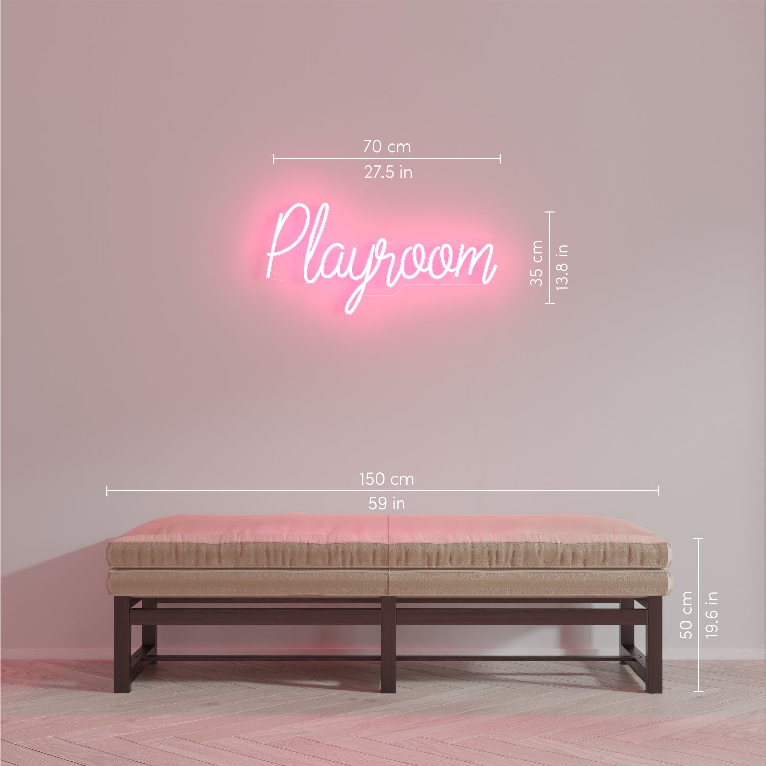 Playroom, signe en néon LED
